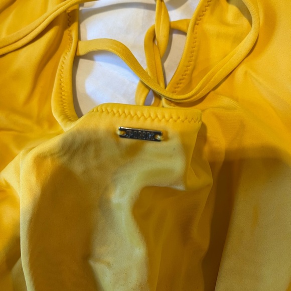 VS PINK Yellow Open Back One Piece Bikini - Picture 6 of 6